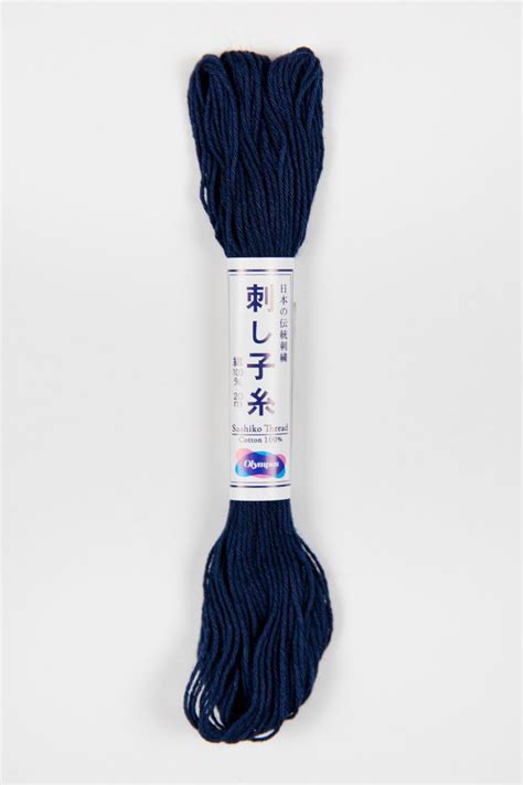 Olympus Sashiko Embroidery Thread Navy #11 22 Yards/20 Meters